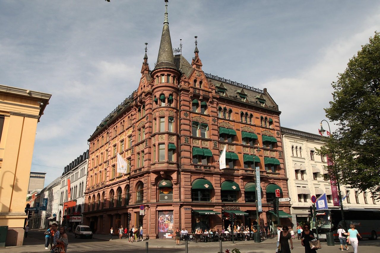 Klassisk murgård på Frogner i Oslo